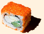 California Roll with Tobiko